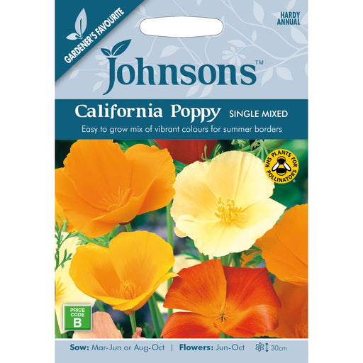 Flowers California Poppy Single Mixed