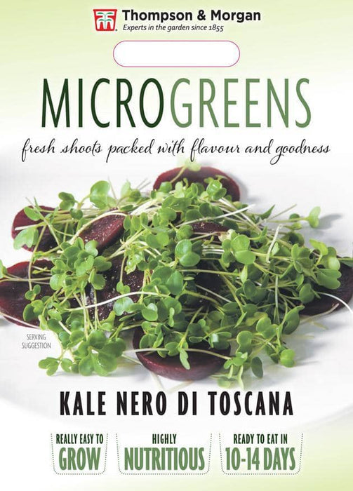 Thompson & Morgan (Uk) Ltd Gardening Microgreens Cavolo Nero Nero di Toscana