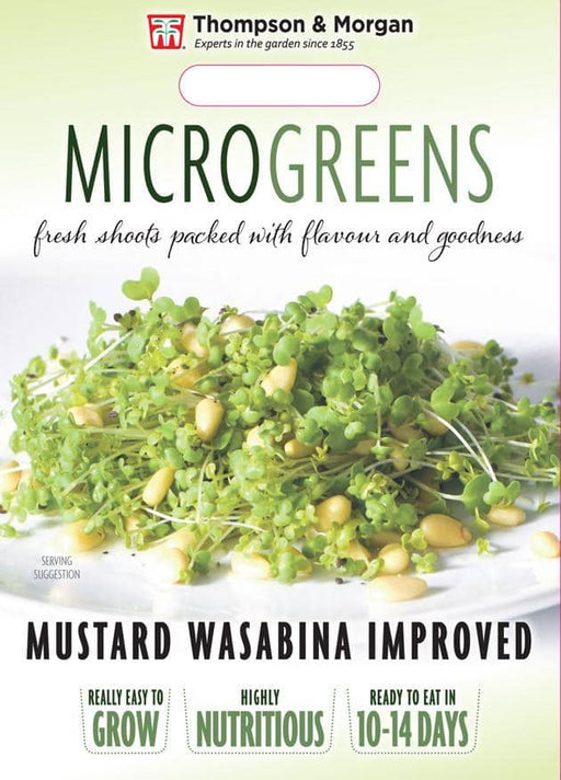 Thompson & Morgan (Uk) Ltd Gardening Microgreens Mustard Wasabina Improved