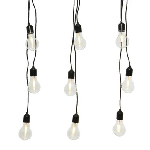 Kaemingk Christmas lighting Lumineo 12 LED Party Warm White Festoon Globes