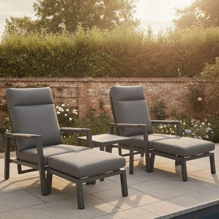 Kettler Tudor Companion Set with Reclining Chairs