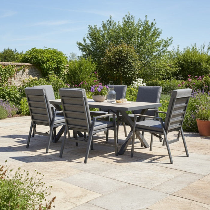 Kettler Tudor 6 Seat Reclining Dining Set