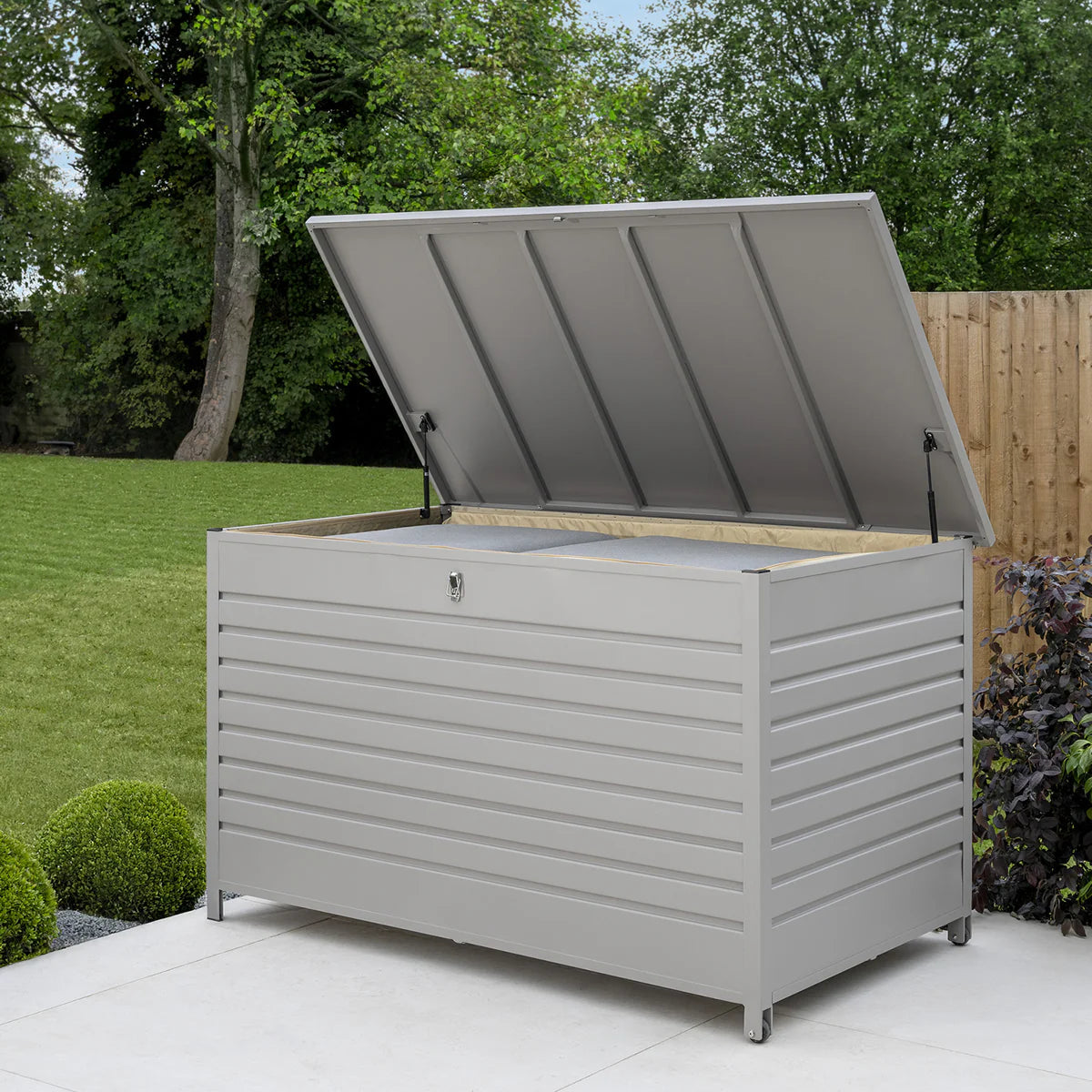 Kettler Aluminium Cushion Box in Pebble - Large (display model)