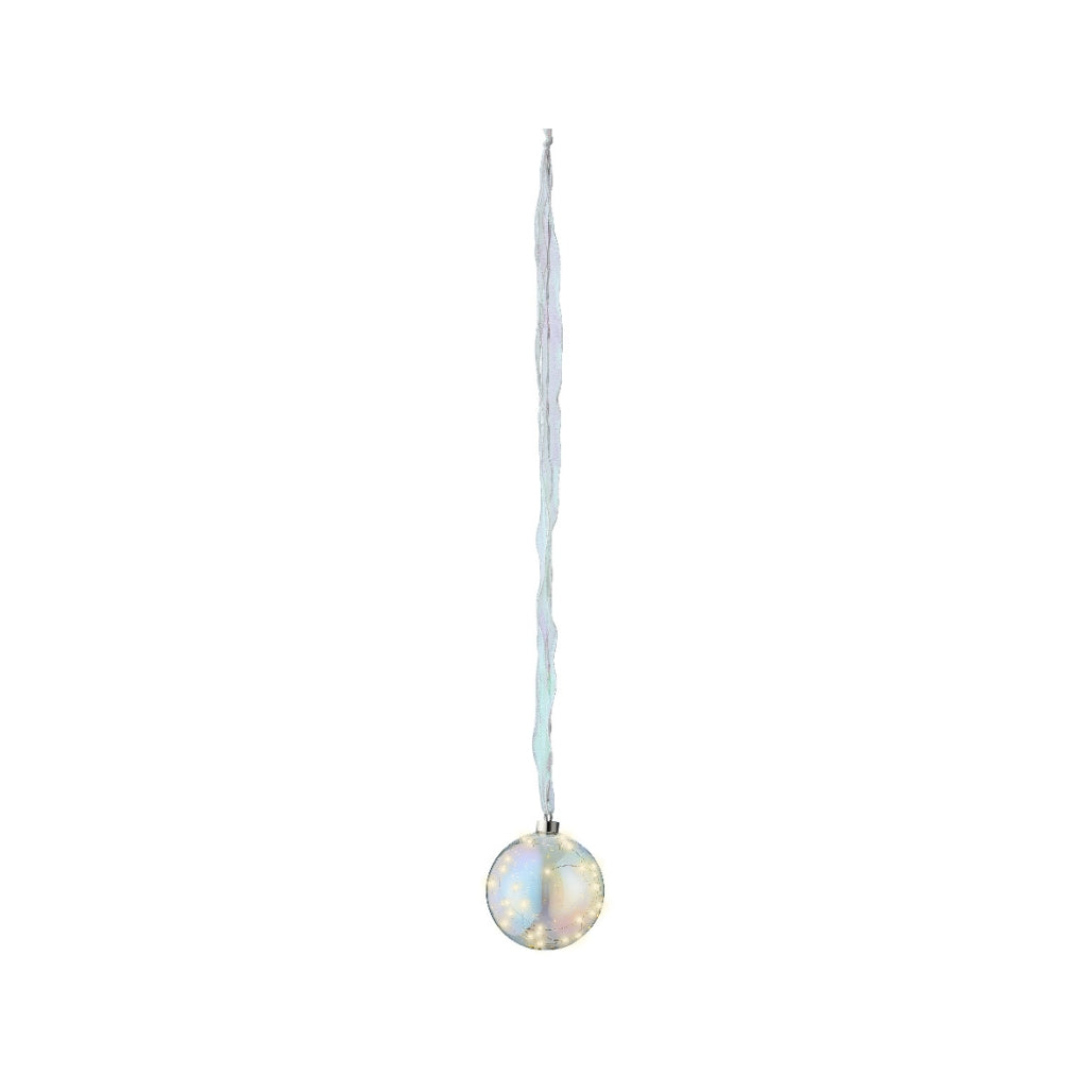 Micro LED Ball Diameter 14cm Iridescent, Warm White 30 Lights