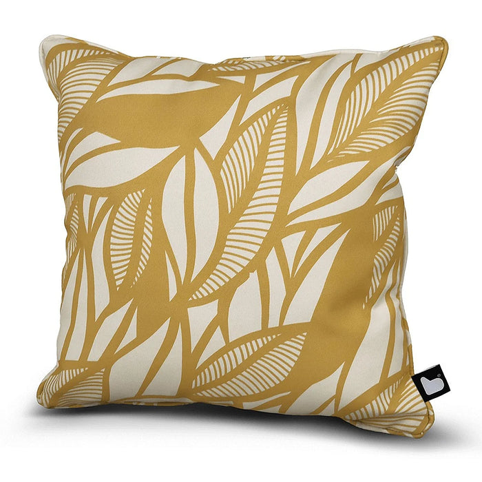 Extreme Lounging B-Cushion Poplar Leaf - Butter Yellow 7 Sea Blue (43x43cm)
