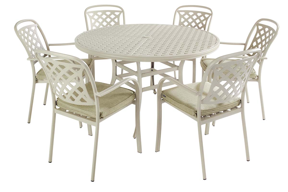 Berkeley 6 Seater Round Set by Hartman (free cover included)