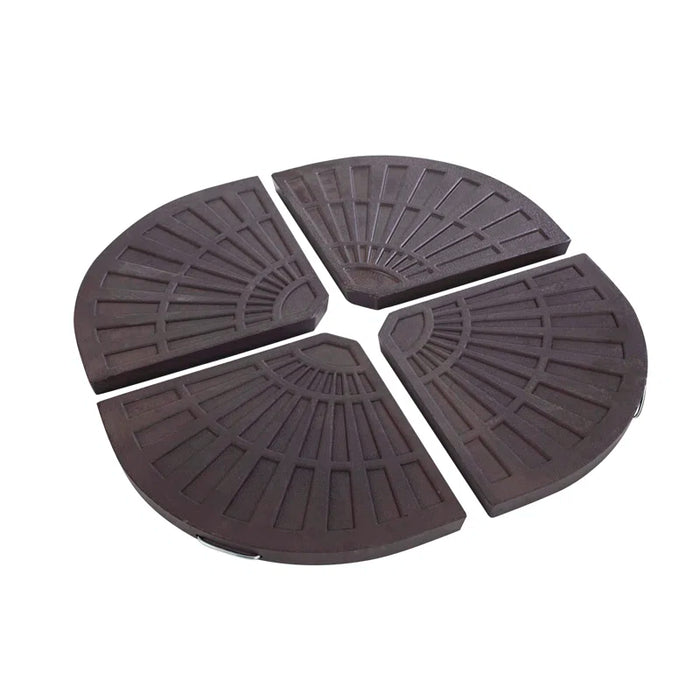 Hartman Mediterranean Round Cantilever Free Arm Parasol with Base - Dove