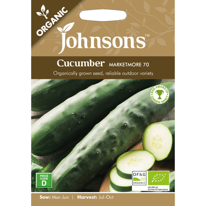 Vegetables Organic Cucumber Marketmore 70