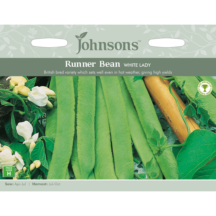 Peas & Beans Runner Bean White Lady