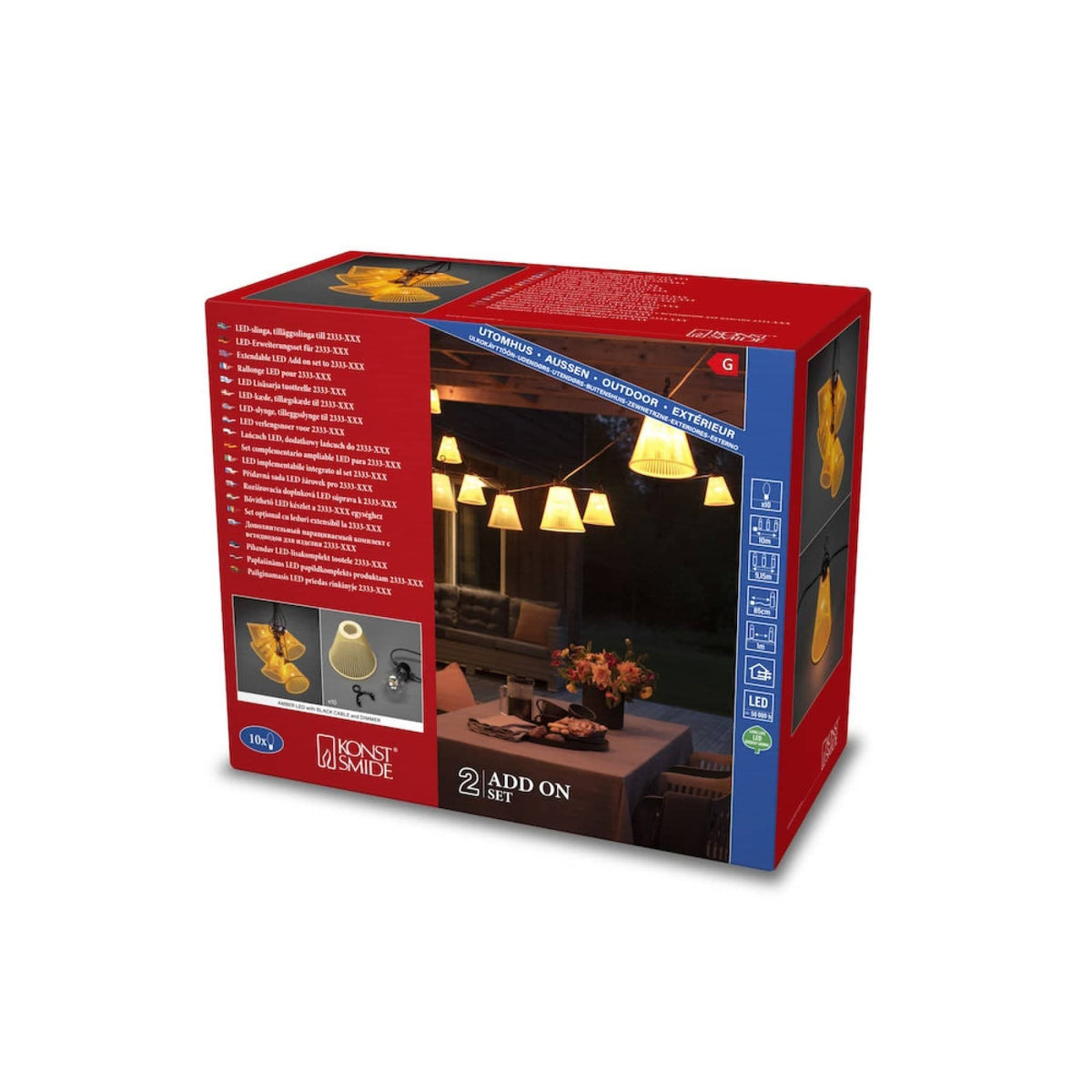 20 Clear Bulb (Add On) Set Amber