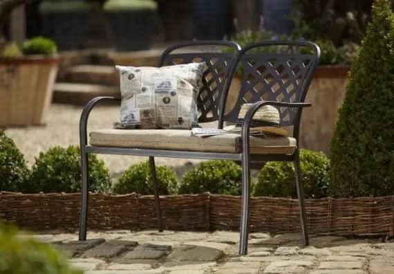 Hartman Berkeley 2 Seat High Back Bench in Bronze