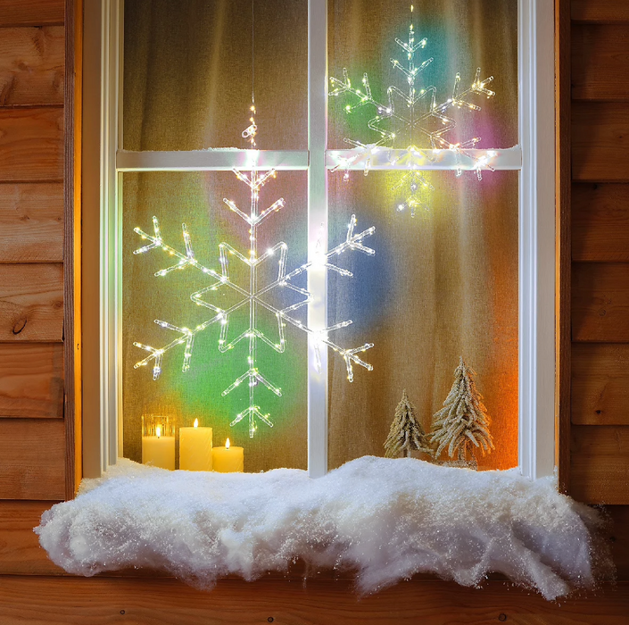 Lumineo 125 LED Soft Multicolour Snowflake