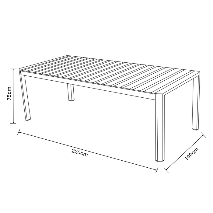 Hartman Rio 8 Seat Rectangular Dining Set