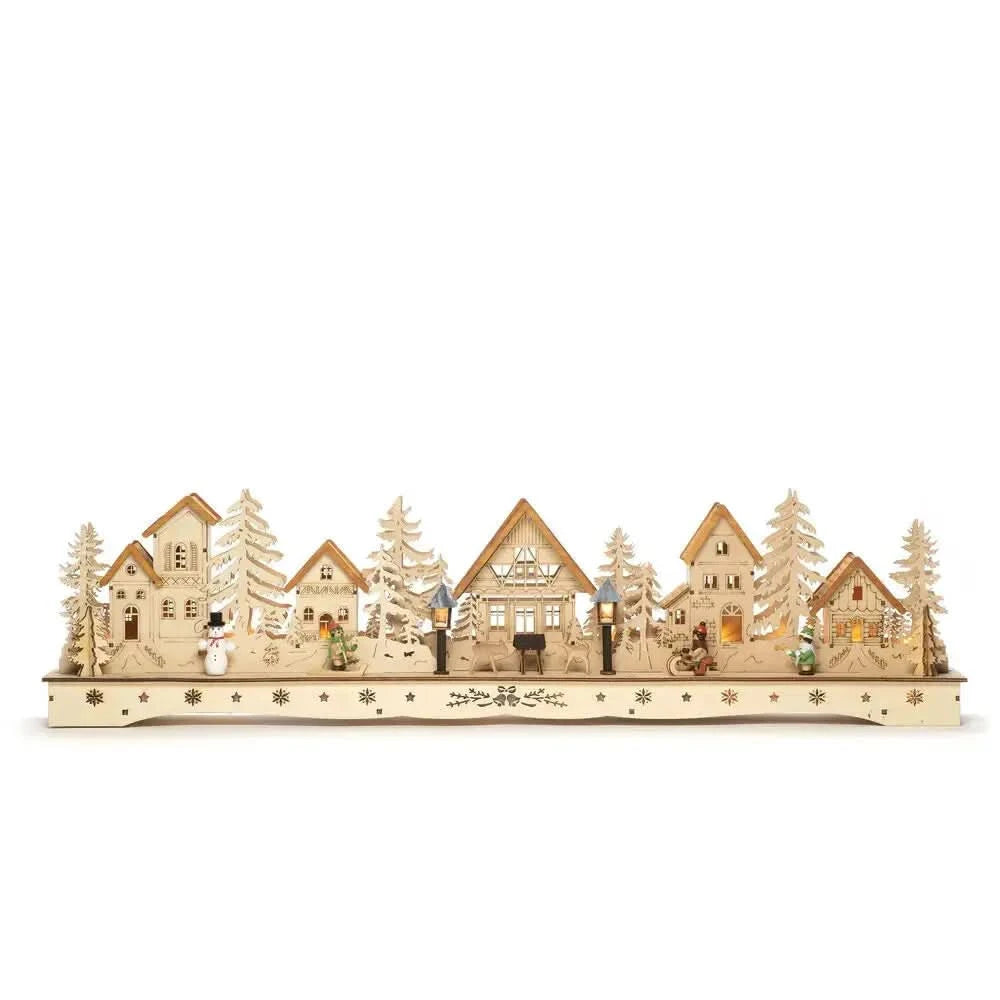 Konst Smide Wooden Village Silhouette