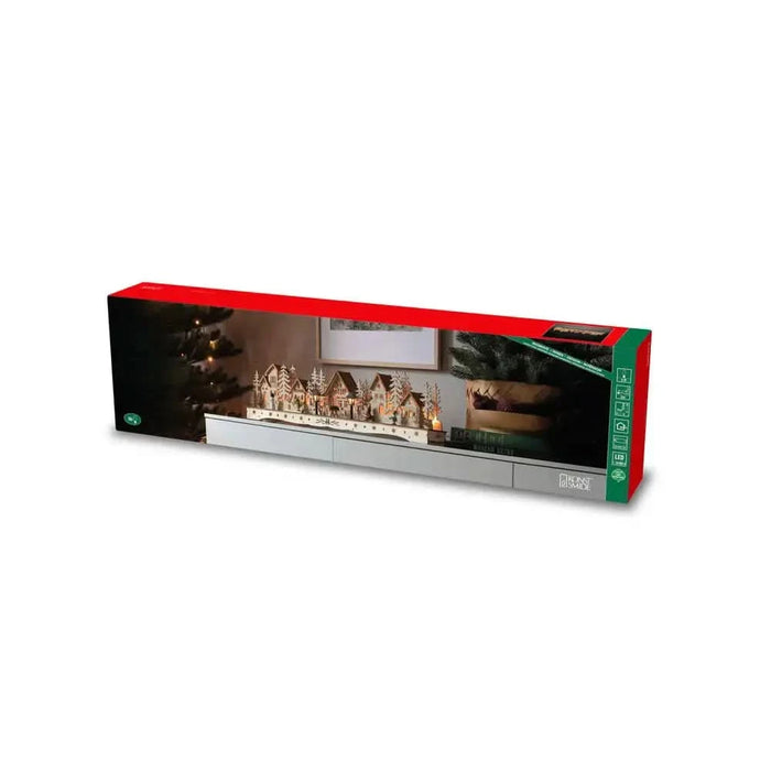 Konst Smide Wooden Village Silhouette