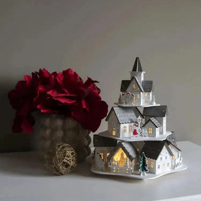 Konst Smide Wooden House with warm white LED's