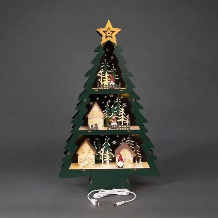 Konst Smide Scandi Wooden Christmas Tree