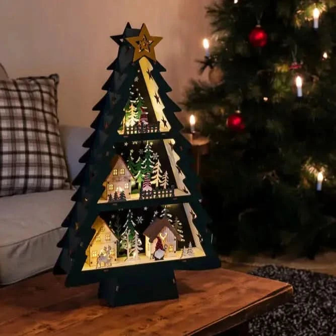 Konst Smide Scandi Wooden Christmas Tree
