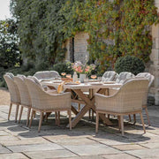 Bramblecrest Monterey Deluxe Vogue 8 Seat Rectangle Dining Set