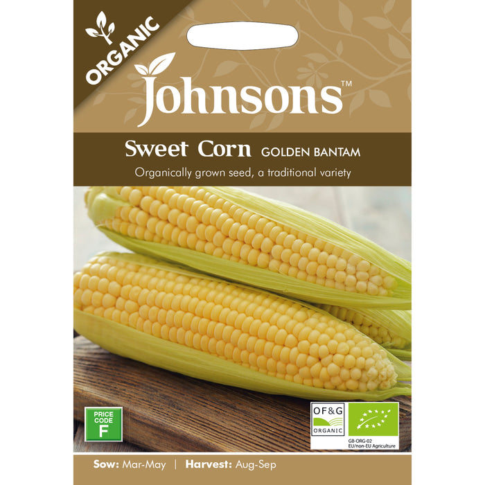 Vegetables Organic Sweet Corn Golden Bantam