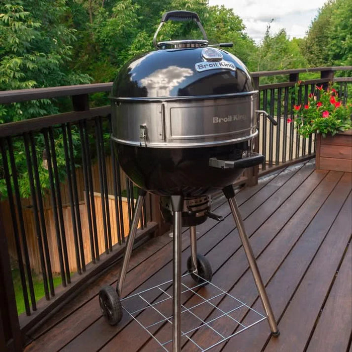 Crown Charcoal Kettle Grill – Stainless Steel Culinary Ring