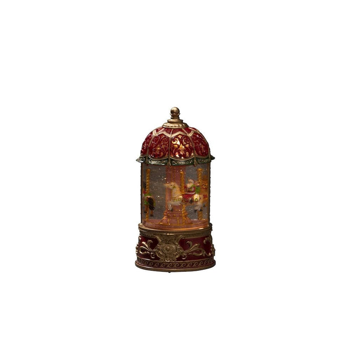 Santa Carousel LED Water Lantern