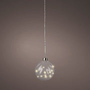 Micro LED Ball Diameter 10cm Clear, Warm White 15 Lights