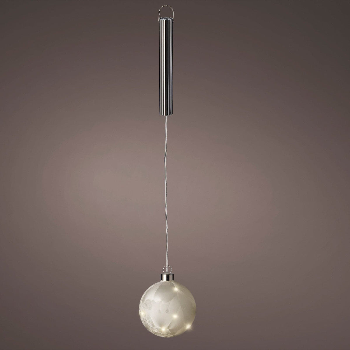 Micro LED Ball Diameter 10cm Frost, Warm White 15 Lights