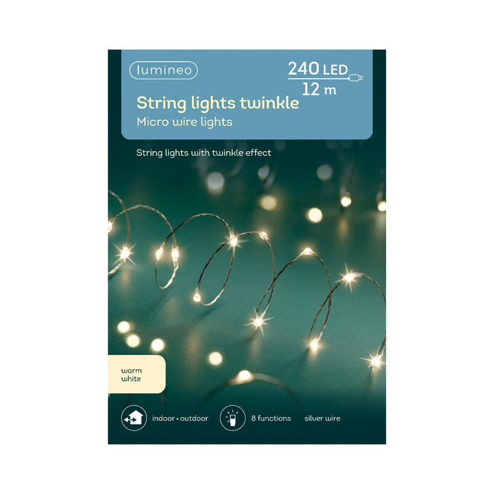 Kaemingk Lumineo Micro LED String Twinkle Warm White (240 Lights)