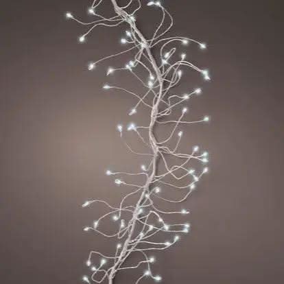 Micro Cluster Lights 8 Function Twinkle Effect Silver, Cool White 480 Lights