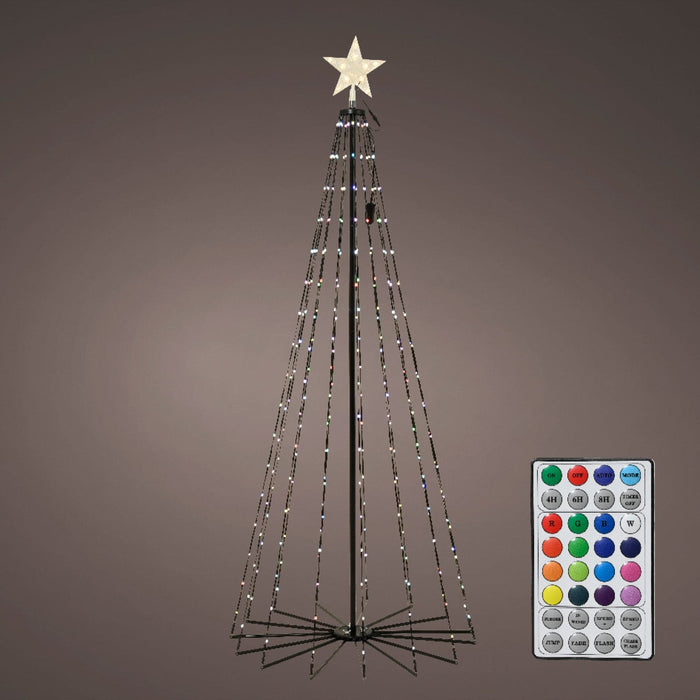 Micro Dancing Lights 3D Tree Colour Changing Effects  Black, Warm White, Colour Changing 205 Lights