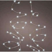 Micro Wire Lights 8 Function Twinkle Effect Silver, Cool White 120 Lights