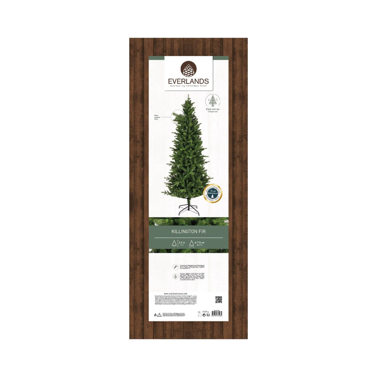 Everlands Killington Fir Christmas Tree 240cm / 8ft