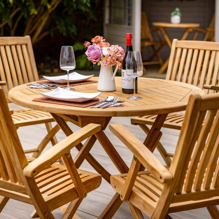 Hartman Malton 4 Seat Round Folding Dining Set