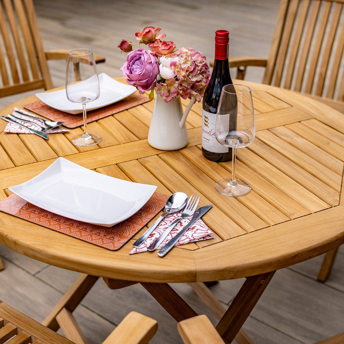 Hartman Malton 4 Seat Round Folding Dining Set