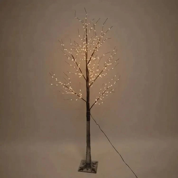 Festive Lit Warm White Snow Tree
