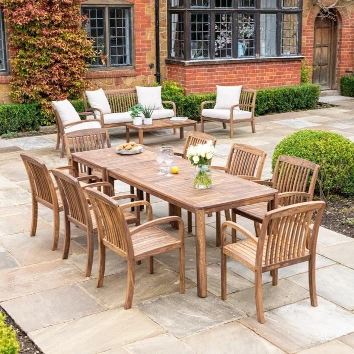 Alexander Rose Bolney 8 Seater Rectangular Dining Set