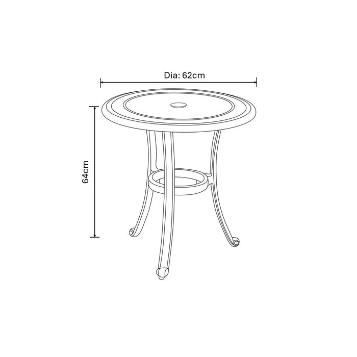 Hartman Amalfi Bistro Set in Bronze