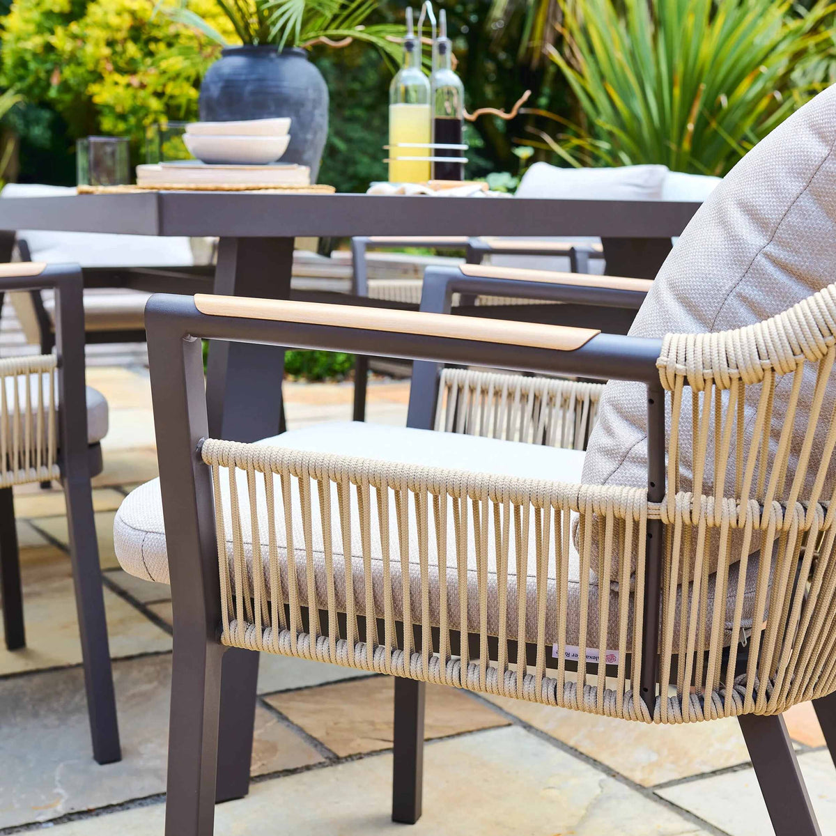 Alexander Rose Bali 6 Seat Rectangle Dining Set