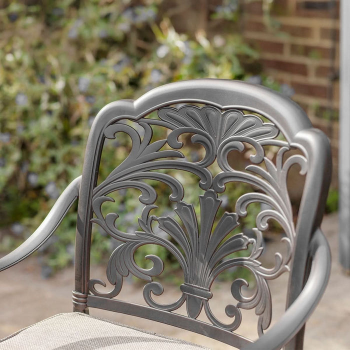 Bramblecrest Venice 2 Seater Aluminium Garden Furniture Bistro Set