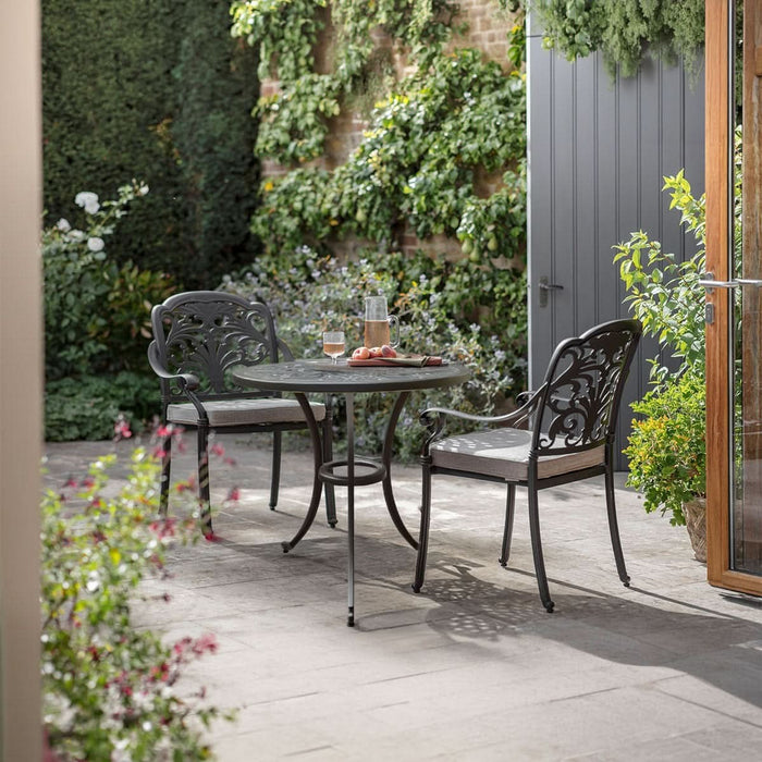 Bramblecrest Venice 2 Seater Aluminium Garden Furniture Bistro Set