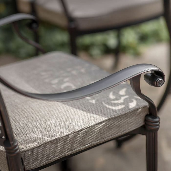 Bramblecrest Venice 2 Seater Aluminium Garden Furniture Bistro Set