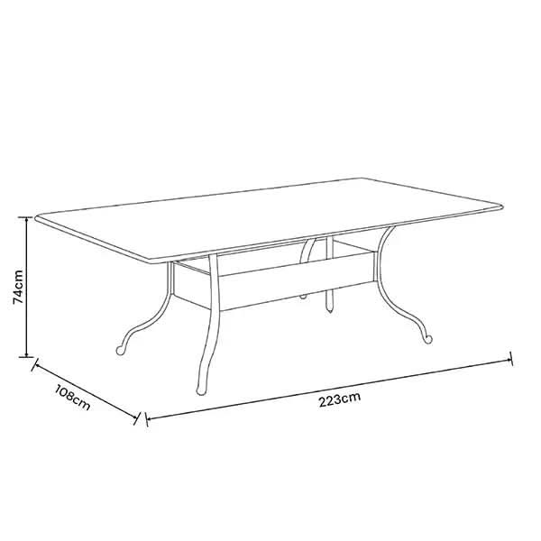 Hartman Capri 8 Seater Rectangular Set in Bronze