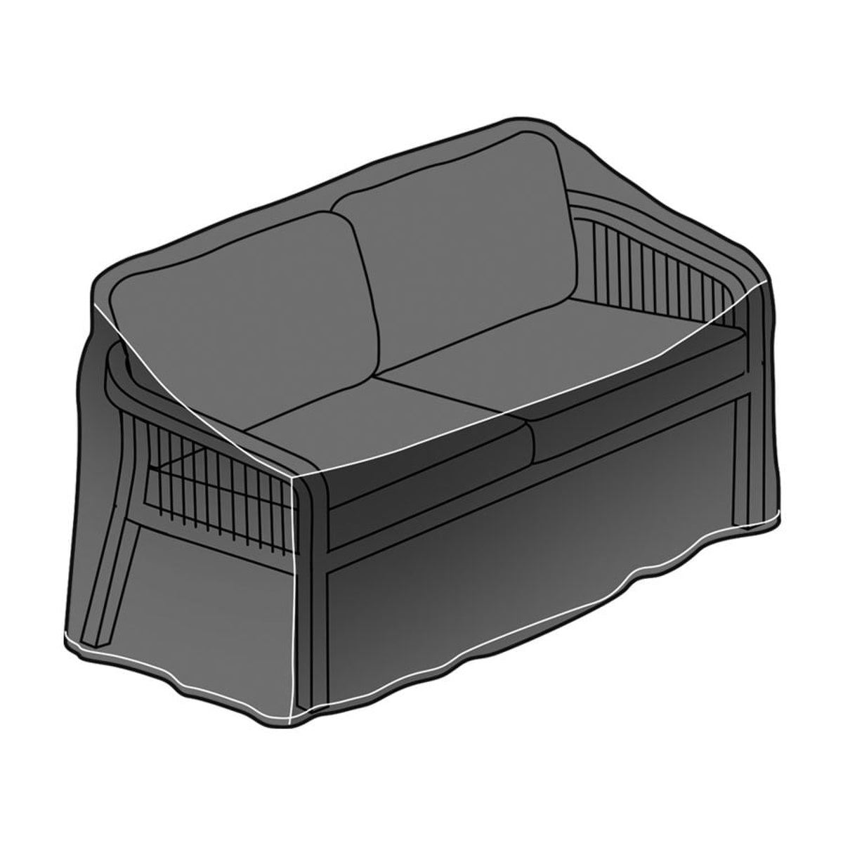 Kettler Protective Cover Cora Rope Three Seat Sofa