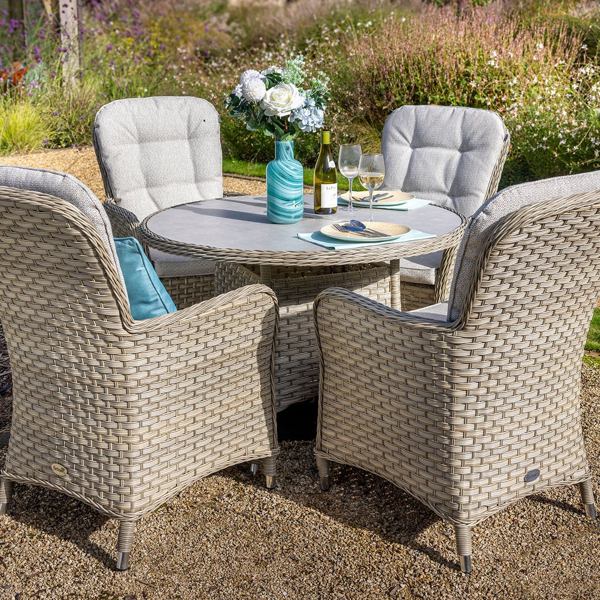 Hartman Eton 4 Seat Round Dining Set in Beech