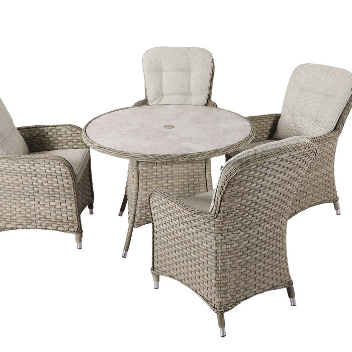Hartman Eton 4 Seat Round Dining Set in Beech