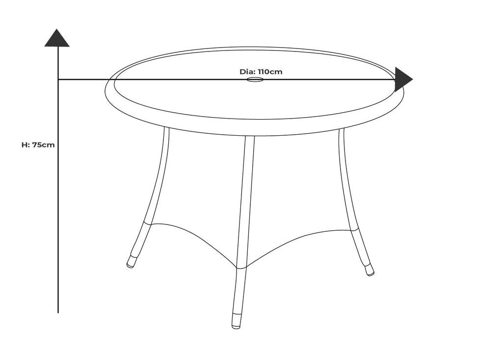 Hartman Eton 4 Seat Round Dining Set in Beech
