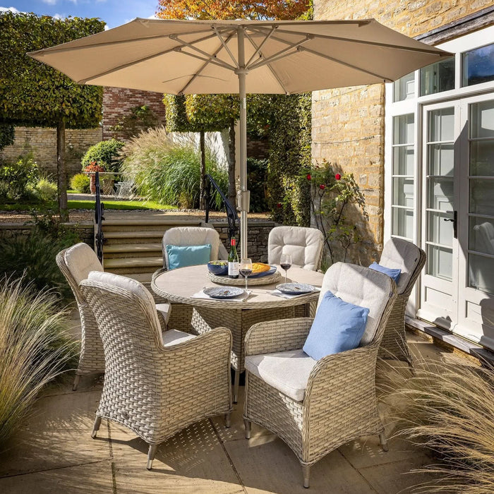 Hartman Eton 6 Seat Round Dining Set in Beech