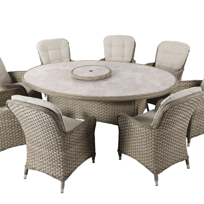 Hartman Eton 8 Seat Oval Elliptical Dining Set in Beech