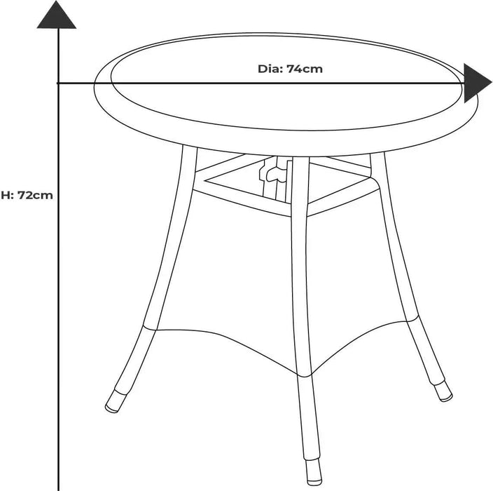 Hartman Eton Bistro Set in Beech